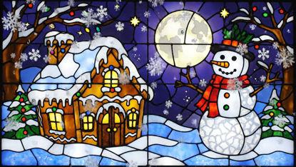 HolidayGlow Window Projection